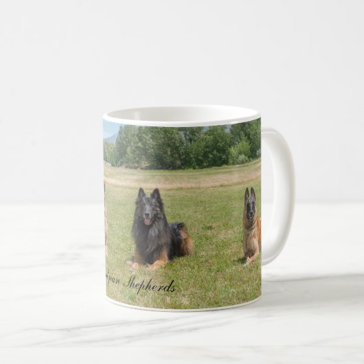 Belgier Shepherds Kaffee-Tasse Kaffeetasse (VorderseiteRechts)