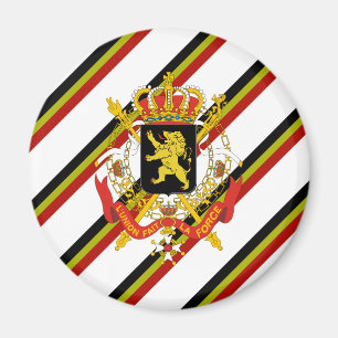 Belgier stripes Flagge Magnet