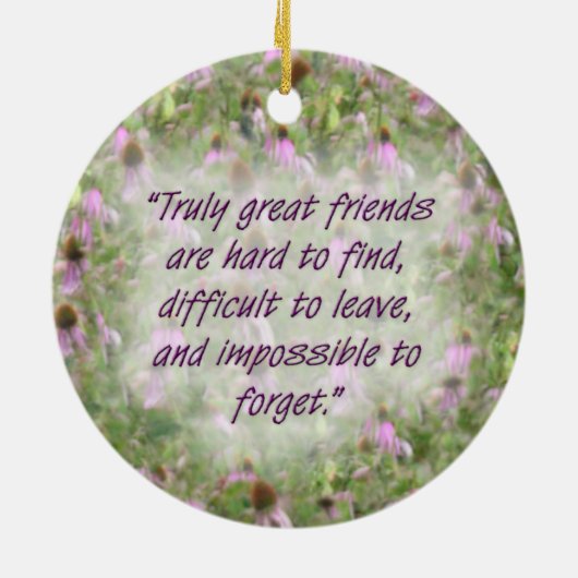 Belgier Tervuren Freidnship Verzierung Keramik Ornament (Hinten)