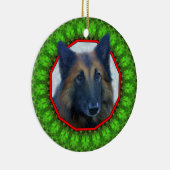 Belgier Tervuren glückliches Howliday Keramikornament (Rechts)