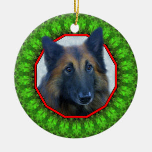 Belgier Tervuren glückliches Howliday Keramikornament
