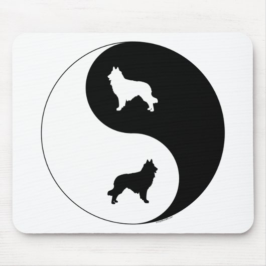 Belgier Tervuren Yin Yang Mousepad (Vorne)