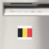 Belgique - België - Belgien Flag Magnet (In Situ (Geschirrspüler))