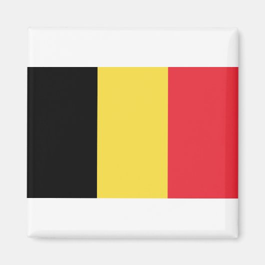 Belgique - België - Belgien Flag Magnet (Vorne)