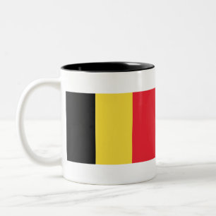 Belgique - België - Belgien Flag Zweifarbige Tasse