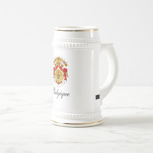 BELGIQUE (BELGIEN) BIERGLAS (VorderseiteRechts)