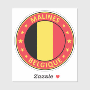 Belgique Malines Aufkleber