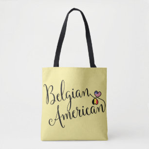 Belgisch American Entwined Hearts Grocertasche Tasche
