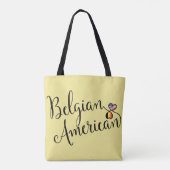 Belgisch American Entwined Hearts Grocertasche Tasche (Rückseite)