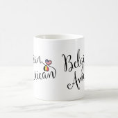 Belgisch American Entwined Hearts Tasse (Mittel)
