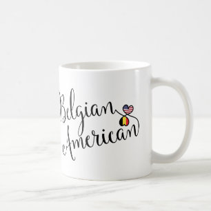 Belgisch American Entwined Hearts Tasse