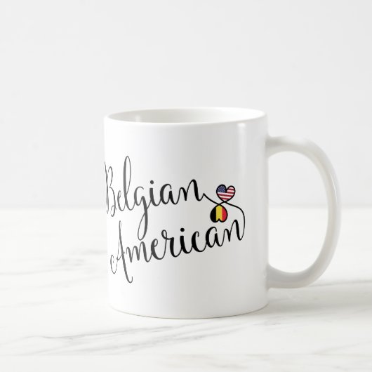 Belgisch American Entwined Hearts Tasse (Rechts)