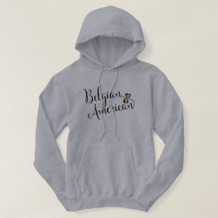Belgisch American Entwinted Hearts Hoodie