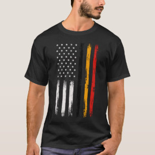 Belgisch American Flag T Shirt - Pride Belgien USA