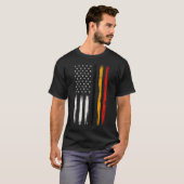 Belgisch American Flag T Shirt - Pride Belgien USA (Vorne ganz)