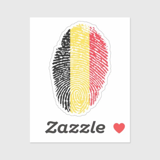 Belgisch Aufkleber (Blatt)