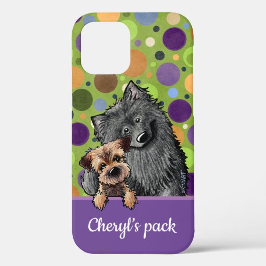 Belgisch & Border KiniArt iPhone Case (Rückseite)