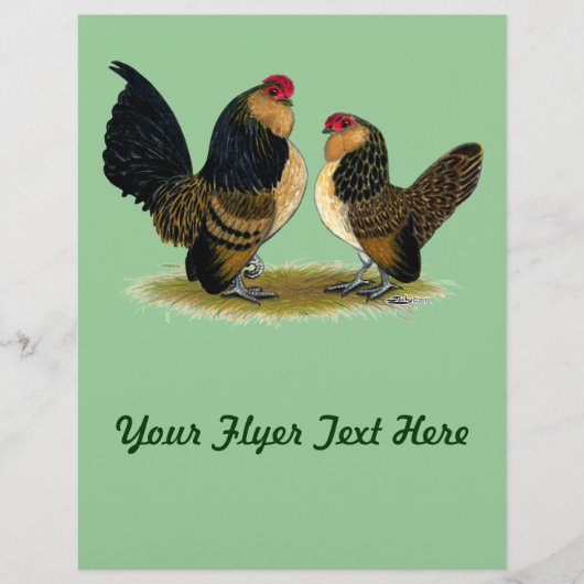 Belgisch d'Anvers Bantams: Quail Flyer (Vorne)