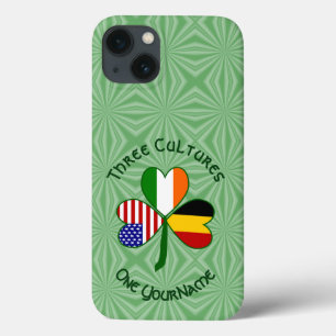 Belgisch Irisch Amerikanische Kleeblattflagge Pers Case-Mate iPhone Hülle