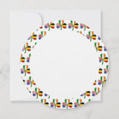 Belgisch Irisches USA Kleeblatt Personalisiert Geb Einladung (Rückseite)