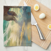 Belgisch Malinoi Beach Surfmalerei Geschirrtuch (Viertel Falte)