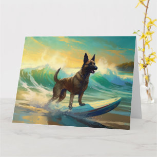 Belgisch Malinoi Beach Surfmalerei Karte