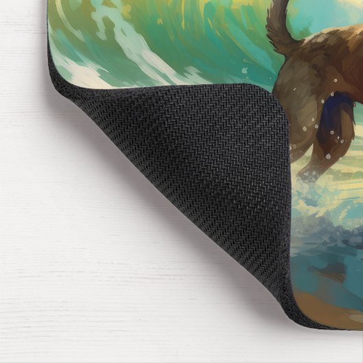 Belgisch Malinoi Beach Surfmalerei Mousepad (Ecke)