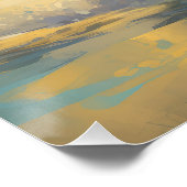 Belgisch Malinoi Beach Surfmalerei Poster (Ecke)