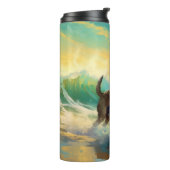 Belgisch Malinoi Beach Surfmalerei Thermosbecher (Nach links gedreht)