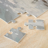 Belgisch Malinoi Dog Riding Motorrad Weihnachten Puzzle (Seite)