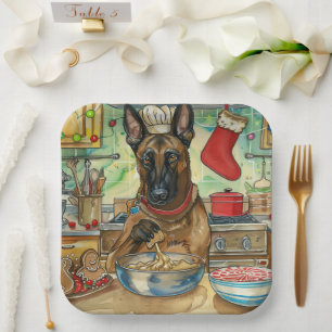 Belgisch Malinoi Feiertag Backen: Feierliche Weihn Pappteller