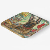 Belgisch Malinoi Feiertag Backen: Feierliche Weihn Pappteller (Gewinkelt)