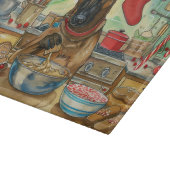 Belgisch Malinoi Feiertag Backen: Feierliche Weihn Schneidebrett (Ecke)