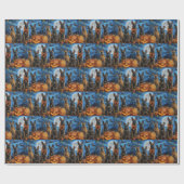 Belgisch Malinoi Halloween Spooky Geschenkpapier (Flach)