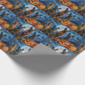 Belgisch Malinoi Halloween Spooky Geschenkpapier (Ecke)