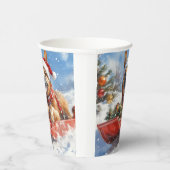 Belgisch Malinoi in Sledge Let it Snow Christmas Pappbecher (Rechts)