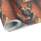 Belgisch-Malinoi-Neujahr Geschenkpapier (Rolleneckpunkt)