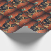 Belgisch-Malinoi-Neujahr Geschenkpapier (Ecke)