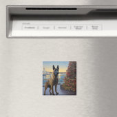 Belgisch Malinoi Weihnachtsreise: Pawsome Holiday Magnet (In Situ (Geschirrspüler))