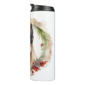 Belgisch Malinoi Weihnachtsschrei Festlicher Papi Thermosbecher (Nach rechts gedreht)