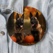 Belgisch Malinoi Welpe Autumn Delight Pumpkin Button (Beispiel)