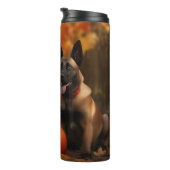 Belgisch Malinoi Welpe Autumn Delight Pumpkin Thermosbecher (Nach rechts gedreht)