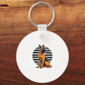 Belgisch Malinois (2) Schlüsselanhänger (Vorderseite)