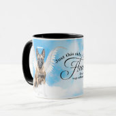 Belgisch Malinois Angel Personalisiert Pet Memoria Tasse (Vorderseite Links)