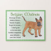Belgisch Malinois Art Puzzle (Horizontal)