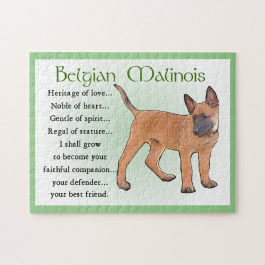 Belgisch Malinois Art Puzzle (Horizontal)