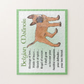 Belgisch Malinois Art Puzzle (Vertikal)