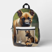 Belgisch Malinois Bedruckter Rucksack (Vorderseite)