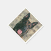 Belgisch Malinois - Belgischer Hirte - Maligator Serviette (Ecke)
