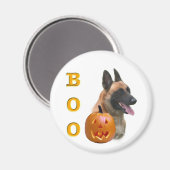 Belgisch Malinois Boo Magnet (Vorderseite/Rückseite)